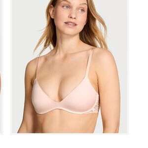 Victoria's Secret Blush Lace Accent Bra